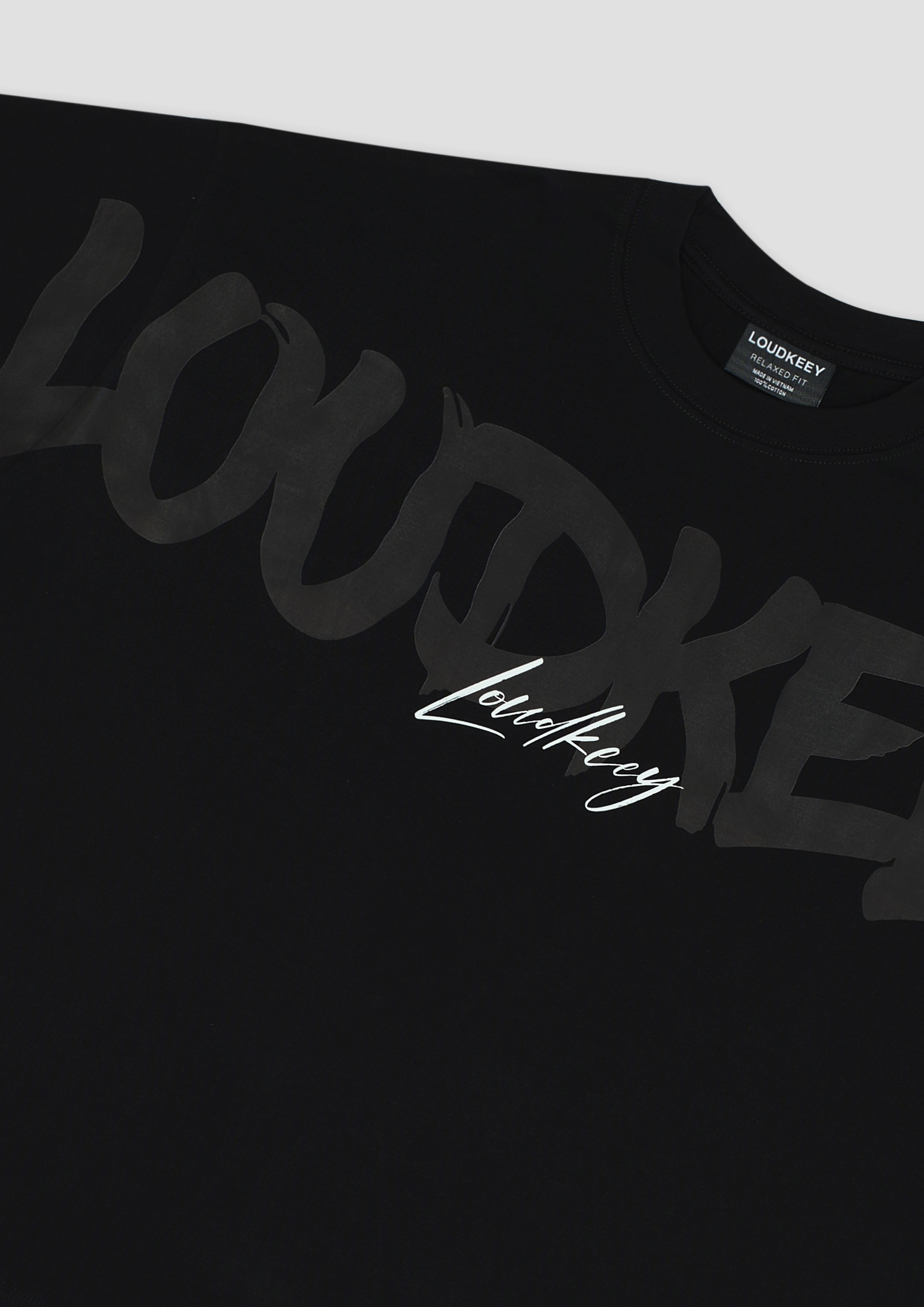 Over-flown Black Tee