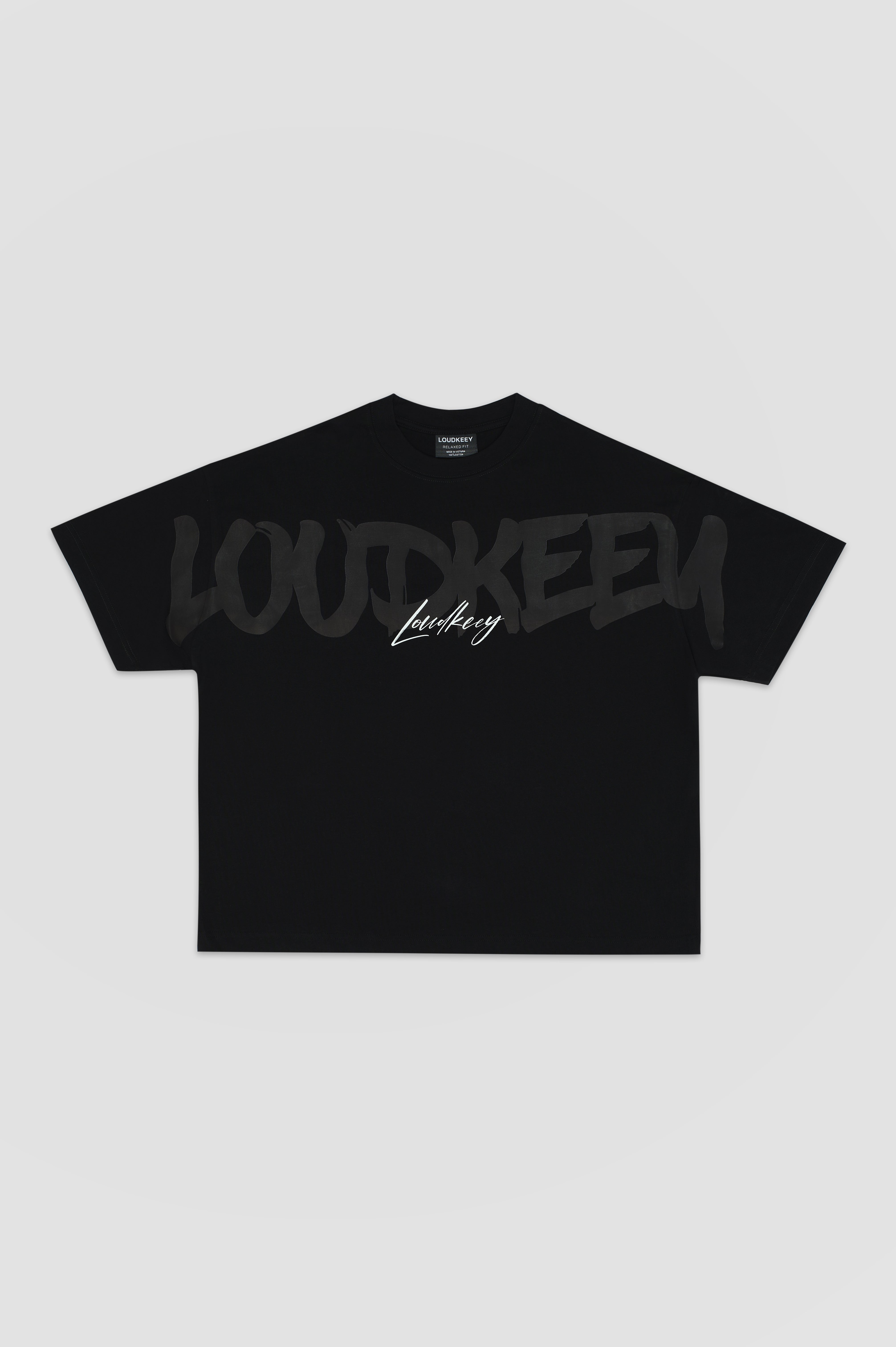 Over-flown Black Tee